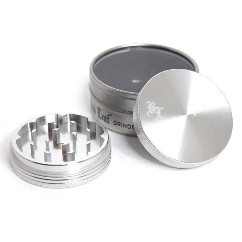 Grinder 2 part aluminium - Silver - 55mm