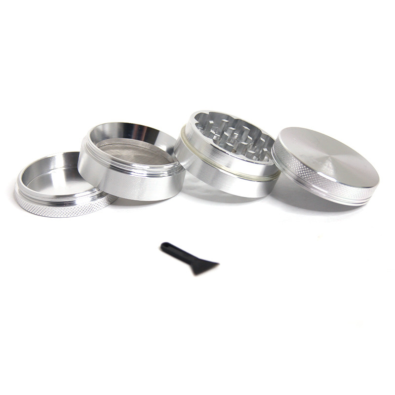 Grinder 4-teilig Aluminium - Silver - 50mm