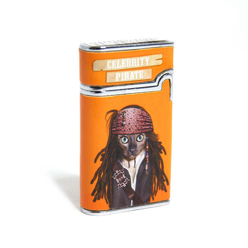Pets Rock - Briquet Vera Piezo DL-12 - Pirate des caraïbes - Orange