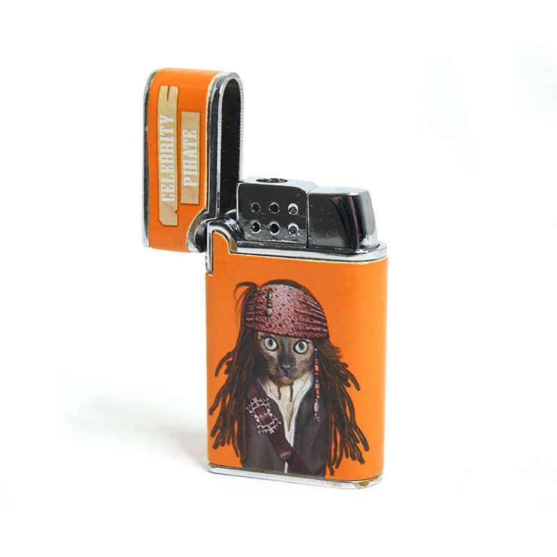 Pets Rock - Briquet Vera Piezo DL-12 - Pirate des caraïbes - Orange