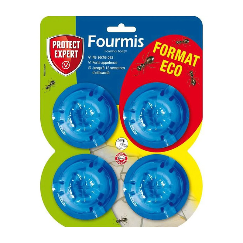 Protect Expert - Anti fourmis - Boîte appât pack éco 4 X 2g