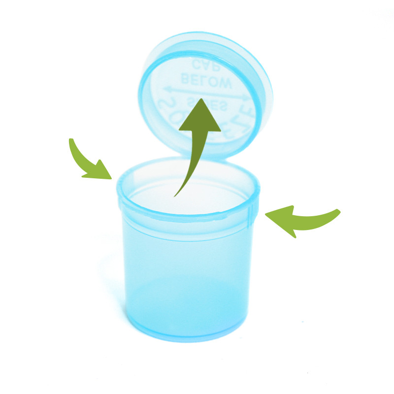 Caja exprimible pop up 20ml - Azul