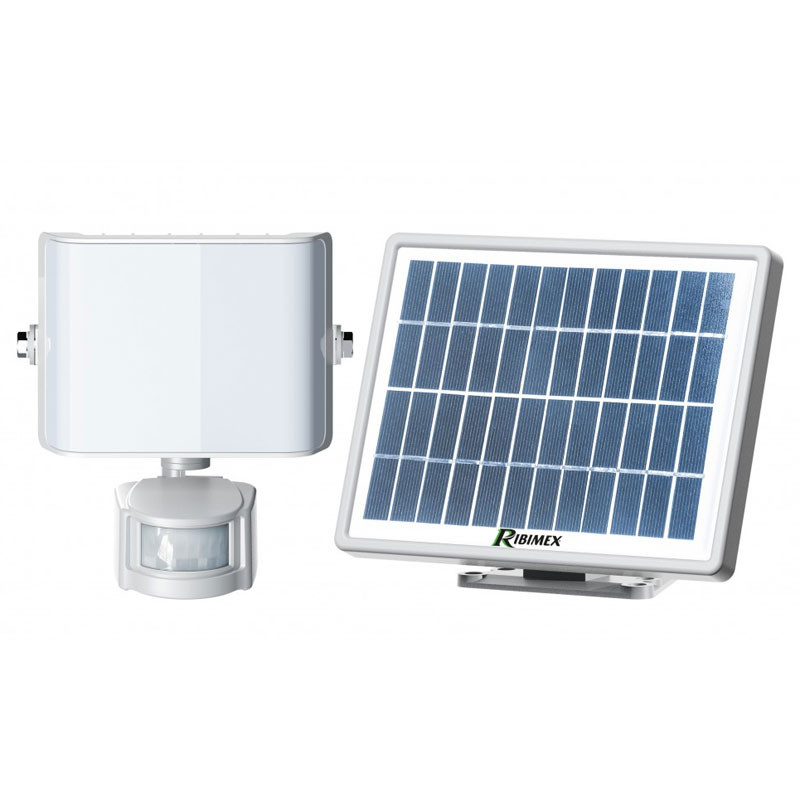 Ribiland - Projecteur Solaire LED avec détecteur 9w, 800 Lumens