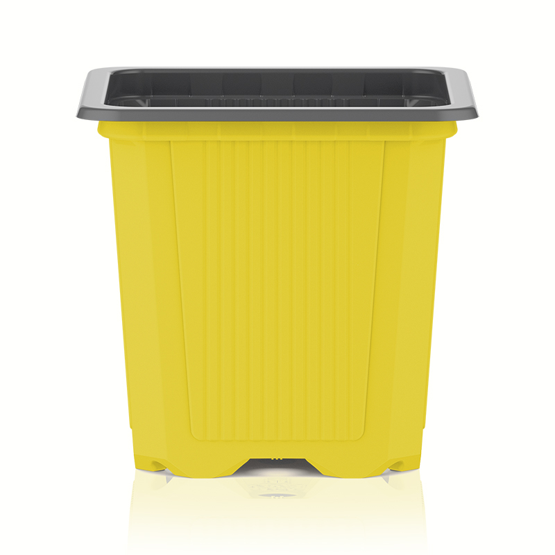 Teku - Godet de culture - 7x7x6.5cm - Jaune