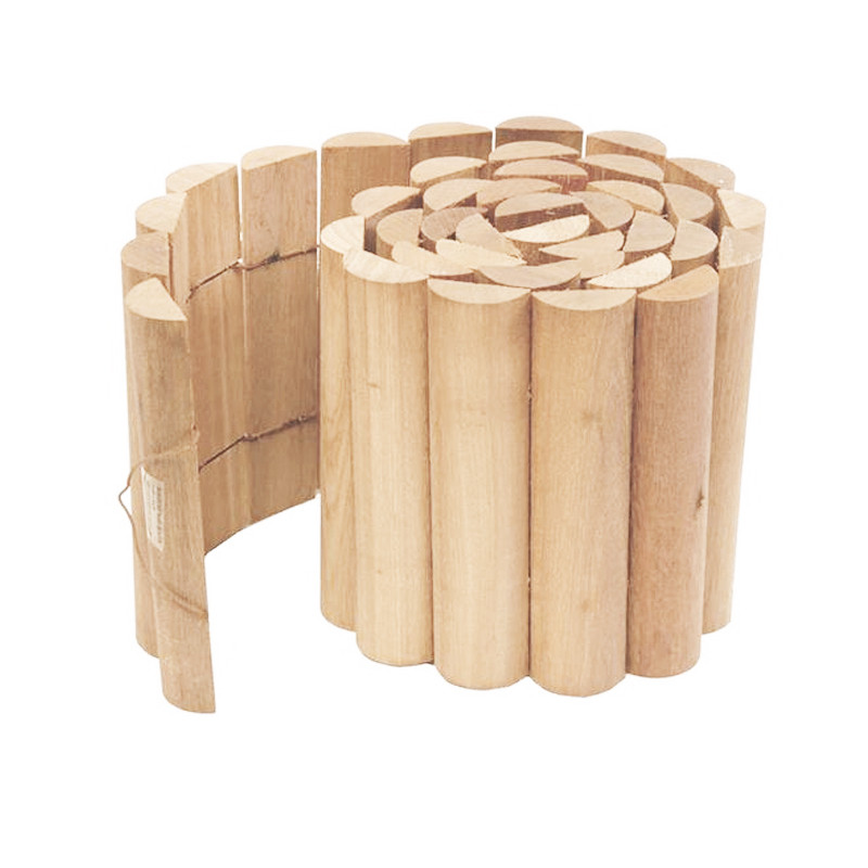 Bordure en rouleau - Bois en pin 4,6x180x20cm