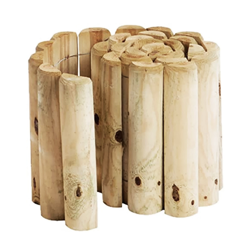 Bordure en rouleau - Bois en pin 6.5x200x30cm