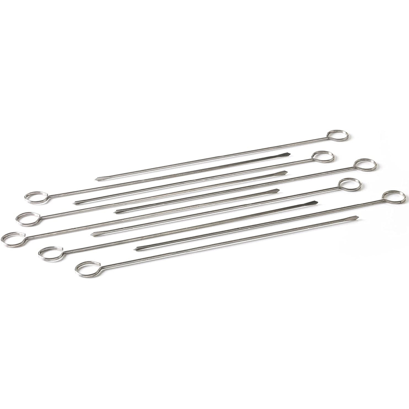 Barbecook - Lot de 10 pics à brochette en inox - 33cm