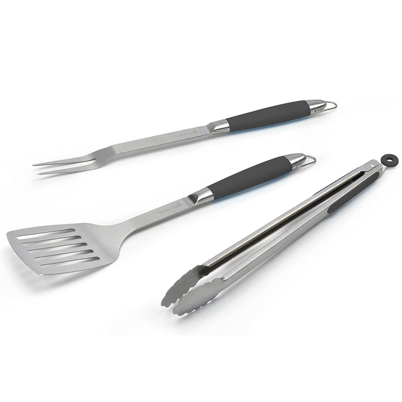 Barbecook - Set Spatule, Fourchette et pince - 43CM