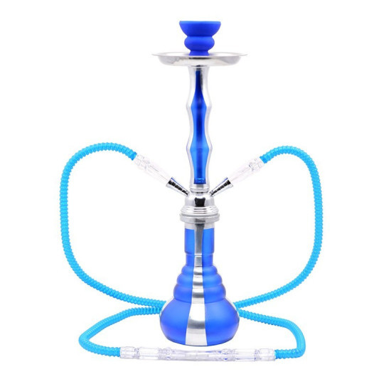 Atomic - Chicha blue and silver avec 2 tuyau - 45cm