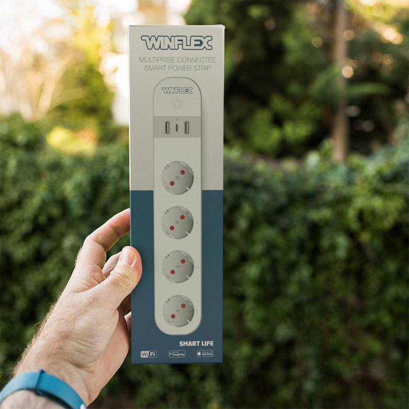 Winflex - Connected power strip - 4 Blocks 16A + 2 USB3 + 1USB-C 3A