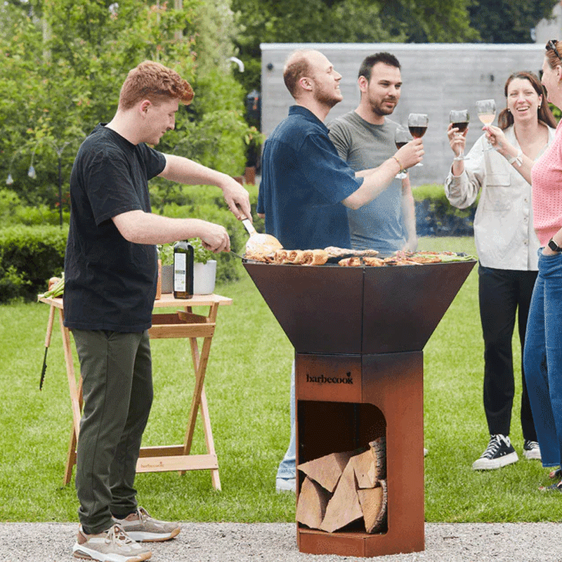 Barbecook - Brasero BBQ en acier - Corten - Nestor Original