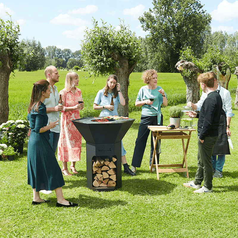 Barbecook - Brasero BBQ en acier - Noir - Nestor Original