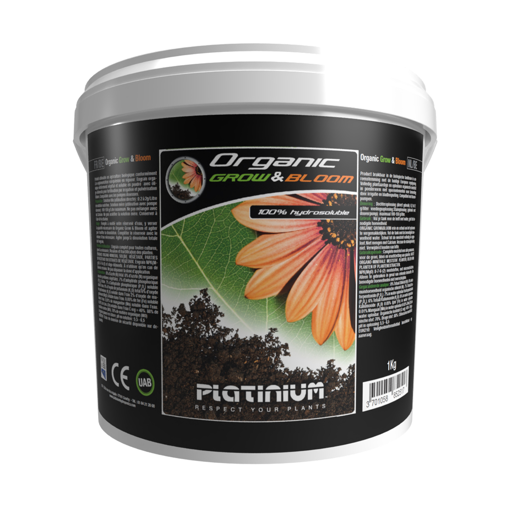 Platinium Nutrients - Organic Grow & Bloom - All-in-One Fertilizer - 1kg