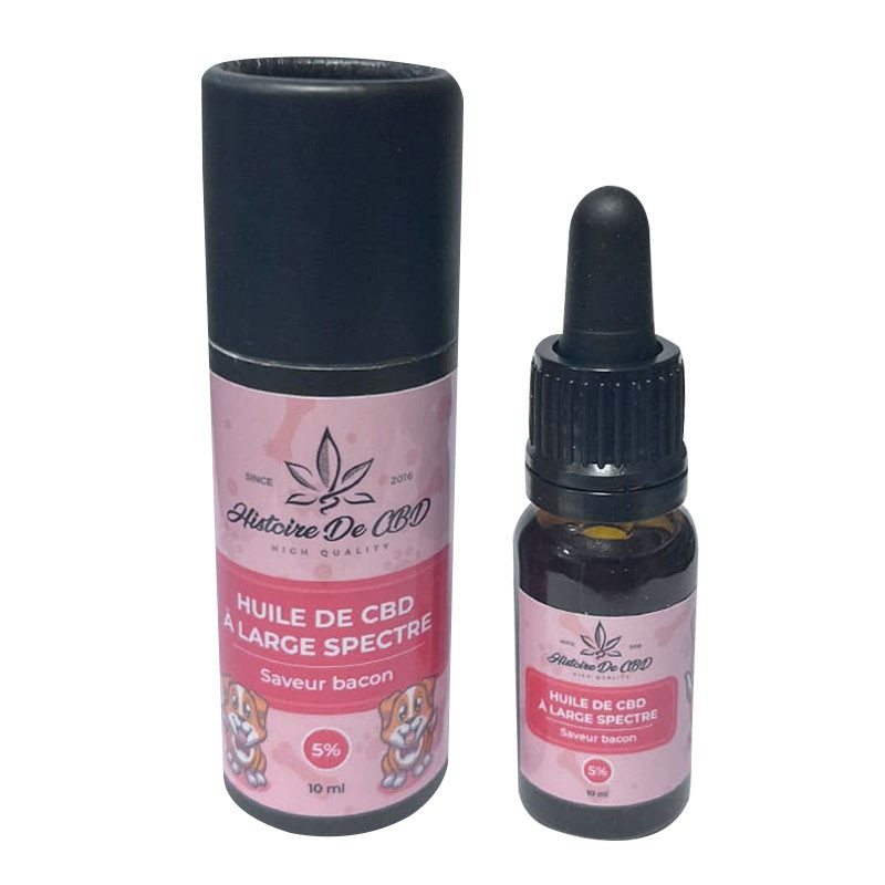 Histoire de CBD - Huile de CBD Full Spectrum 5% pour chien - 10ml