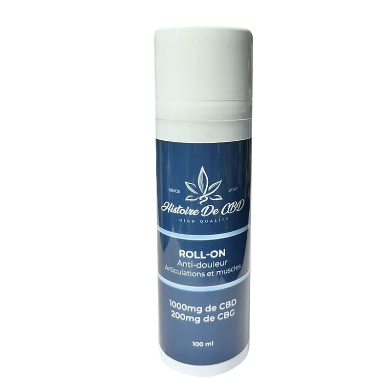 Histoire de CBD - Roll-On topique contre les éventuelles douleurs - CBG 200mg & CBD 1000mg - 100ml