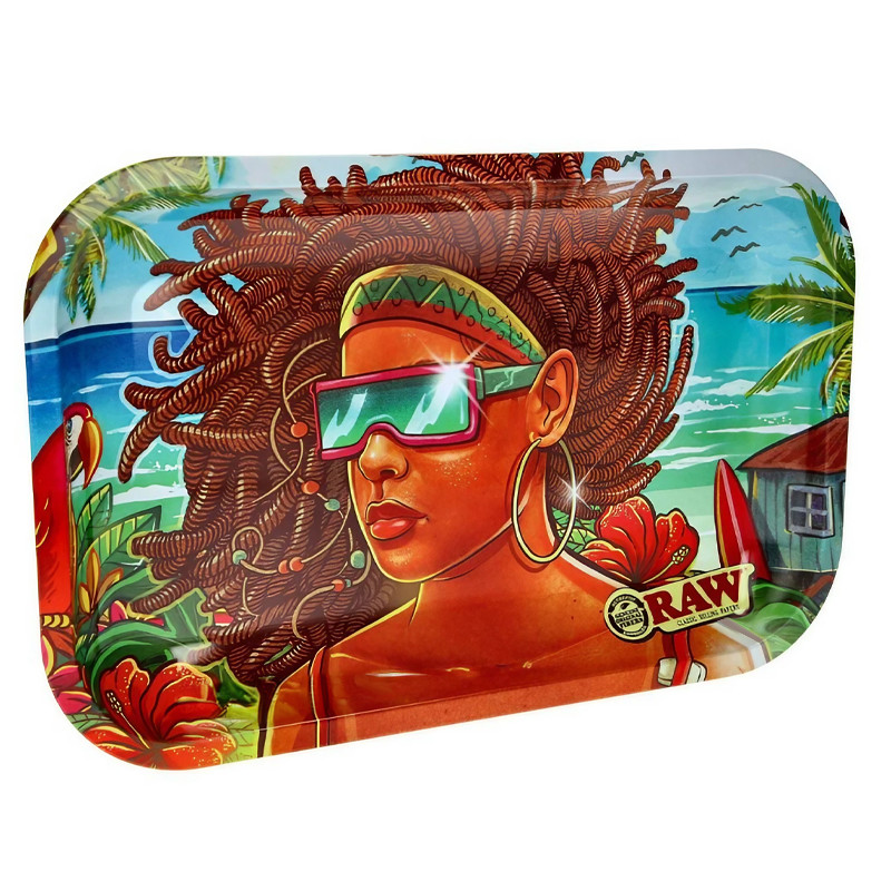 Raw - Design-Tablett Brazil Metall - 27,5x17,5cm