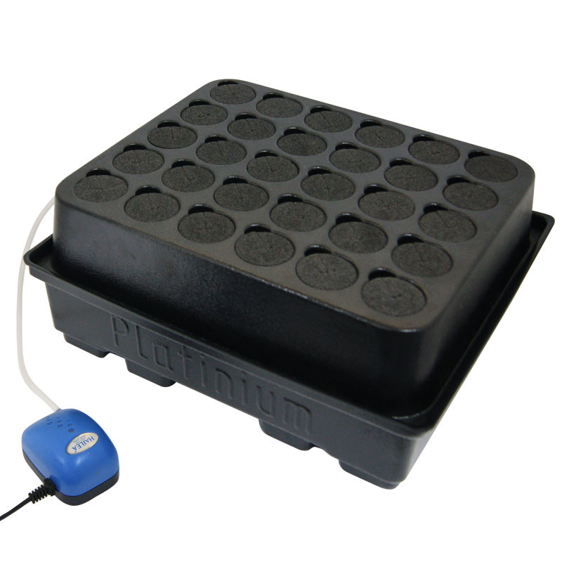 Platinium - DWC CLONER 30 noir pour 30 boutures - 40x34 - Système aéroponique