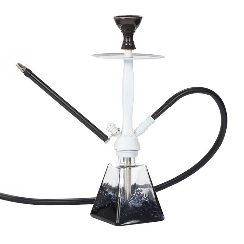 Tsar Samen Hookah + Haard - Flex - Zwart en Wit