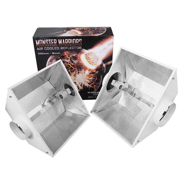 réflecteur vitré ventilé Monster Warriors 200mm , air cooled , douile E40 