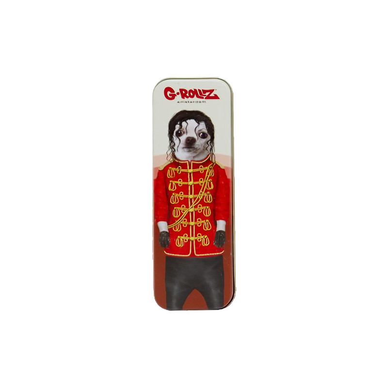 G-Rollz - Boite métal - Michael pets rock - 12x4x2.5cm