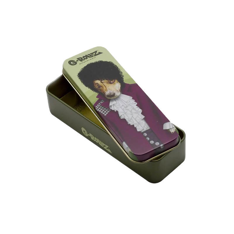G-Rollz - Scatola di metallo - Prince pets rock - 12x4x2.5cm