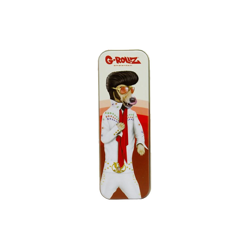 G-Rollz - Boite métal - Elvis pets rock - 12x4x2.5cm