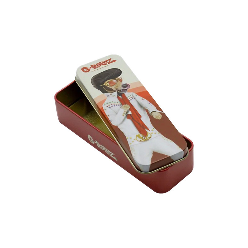 G-Rollz - Boite métal - Elvis pets rock - 12x4x2.5cm
