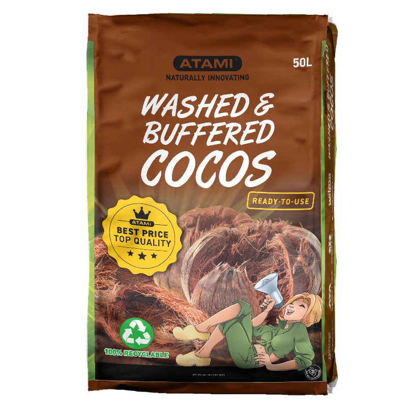 Atami - Substrat coco - Washed & Buffered cocos - 50L