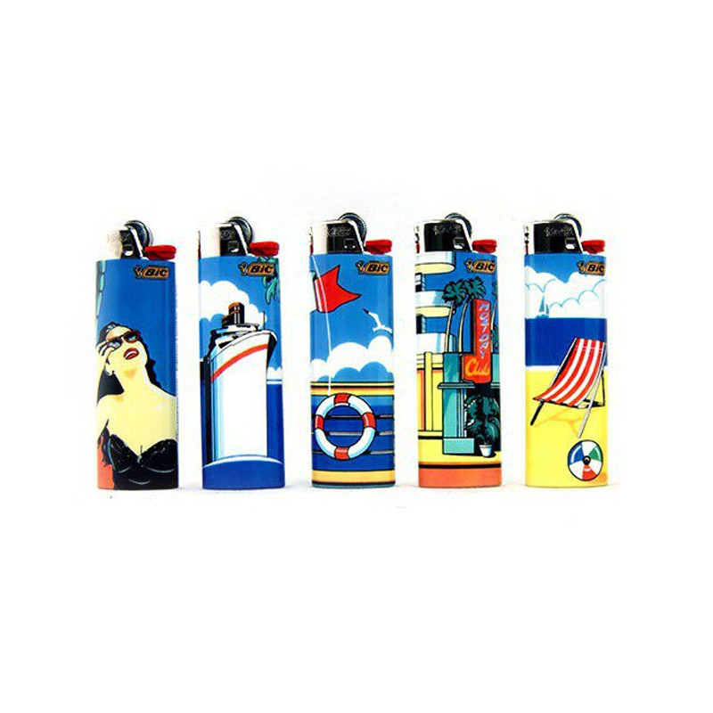 Bic - Lot de 5 briquets 40 ans Calif (4 Modèles)