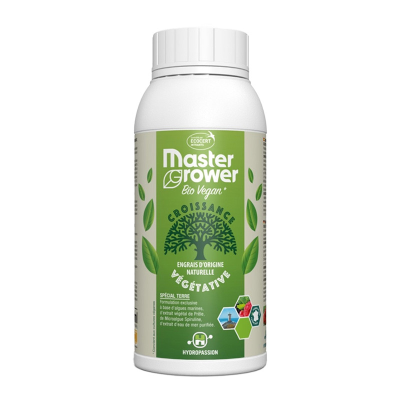 HydroPassion - Master Grower Bio Vegan - Engrais de croissance - 500ml