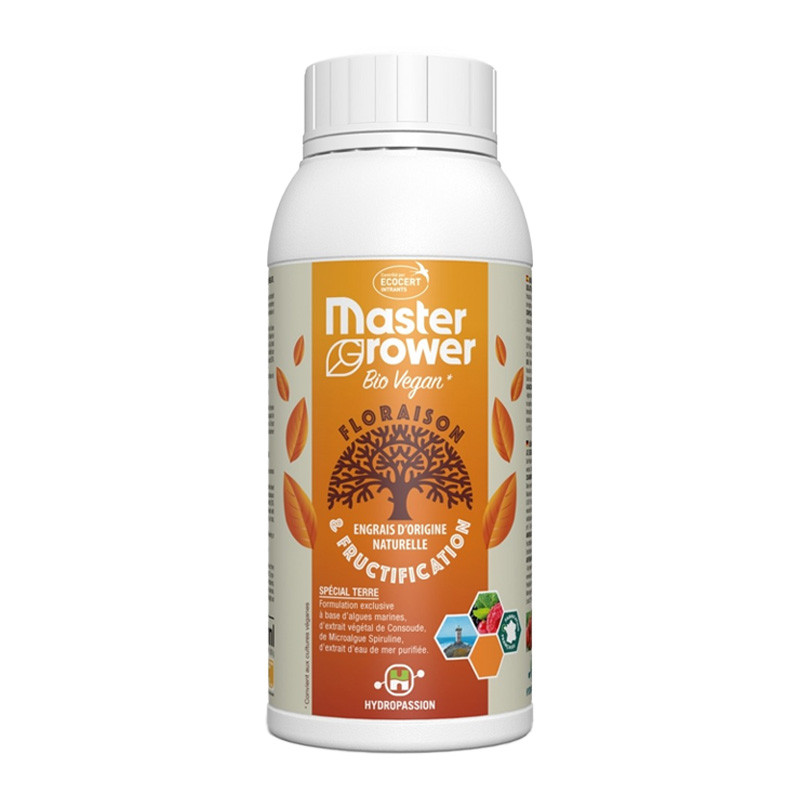 HydroPassion - Master Grower Bio Vegan - Engrais de floraison - 500ml