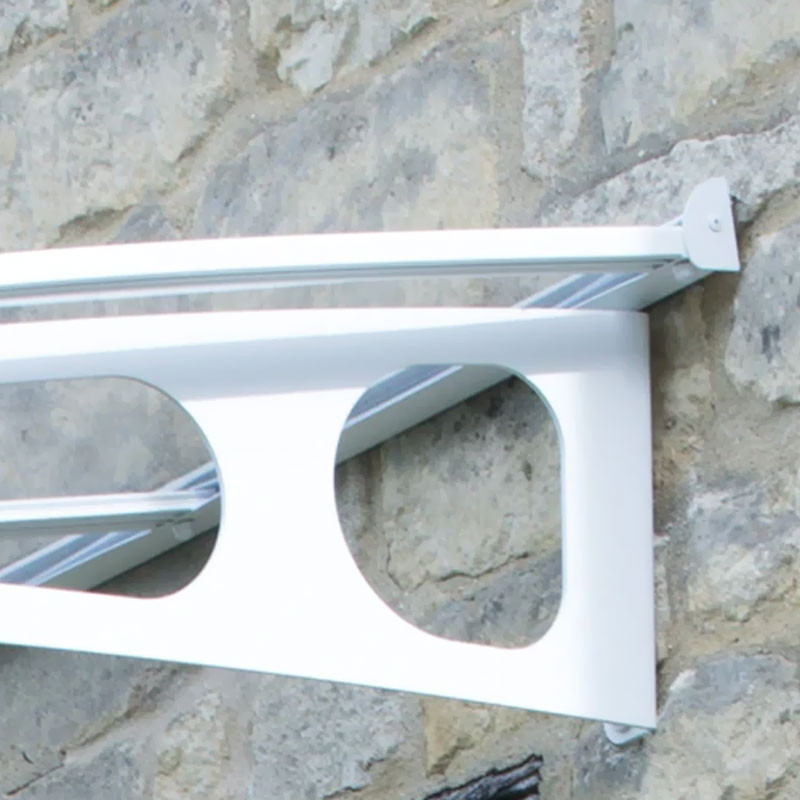 Canopia - Door awning - Bordeaux 8920 - 892x139 cm - White