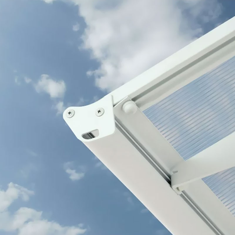 Canopia - Door awning - Bordeaux 8920 - 892x139 cm - Mist white