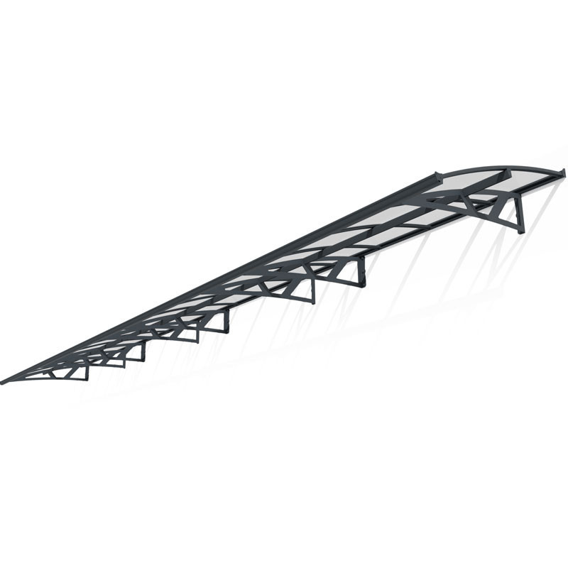 Canopia - Auvent de porte - Amsterdam 8920 - 892x139 cm - Gris clair