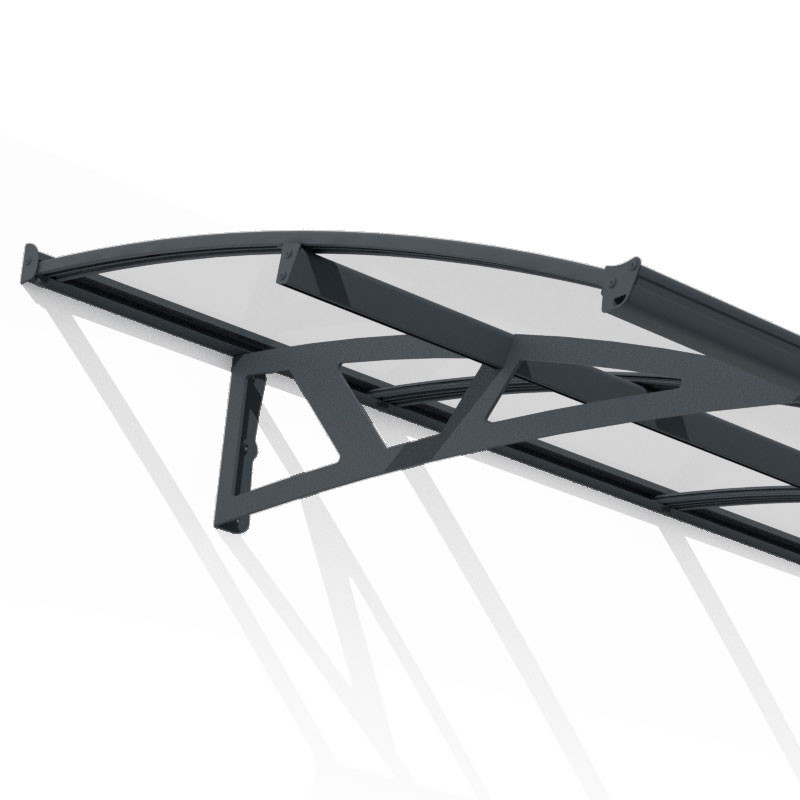 Canopia - Tenda da sole per porta - Amsterdam 8920 - 892x139 cm - Grigio chiaro