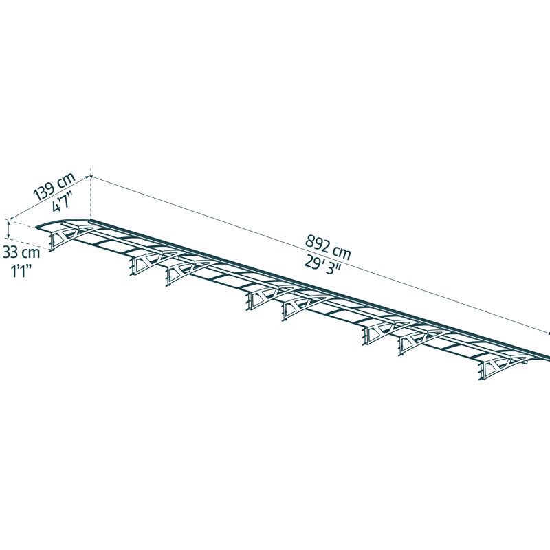 CANOPY AMSTERDAM 8920 GREY CLEAR