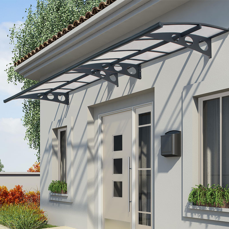 Canopia - Toldo para portas - Herald 4460 - 447x139 cm - Cinzento nevoeiro