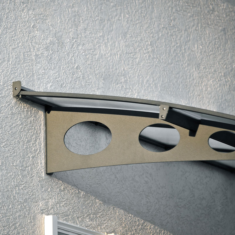 Canopia - Toldo para portas - Herald 4460 - 447x139 cm - Cinzento nevoeiro