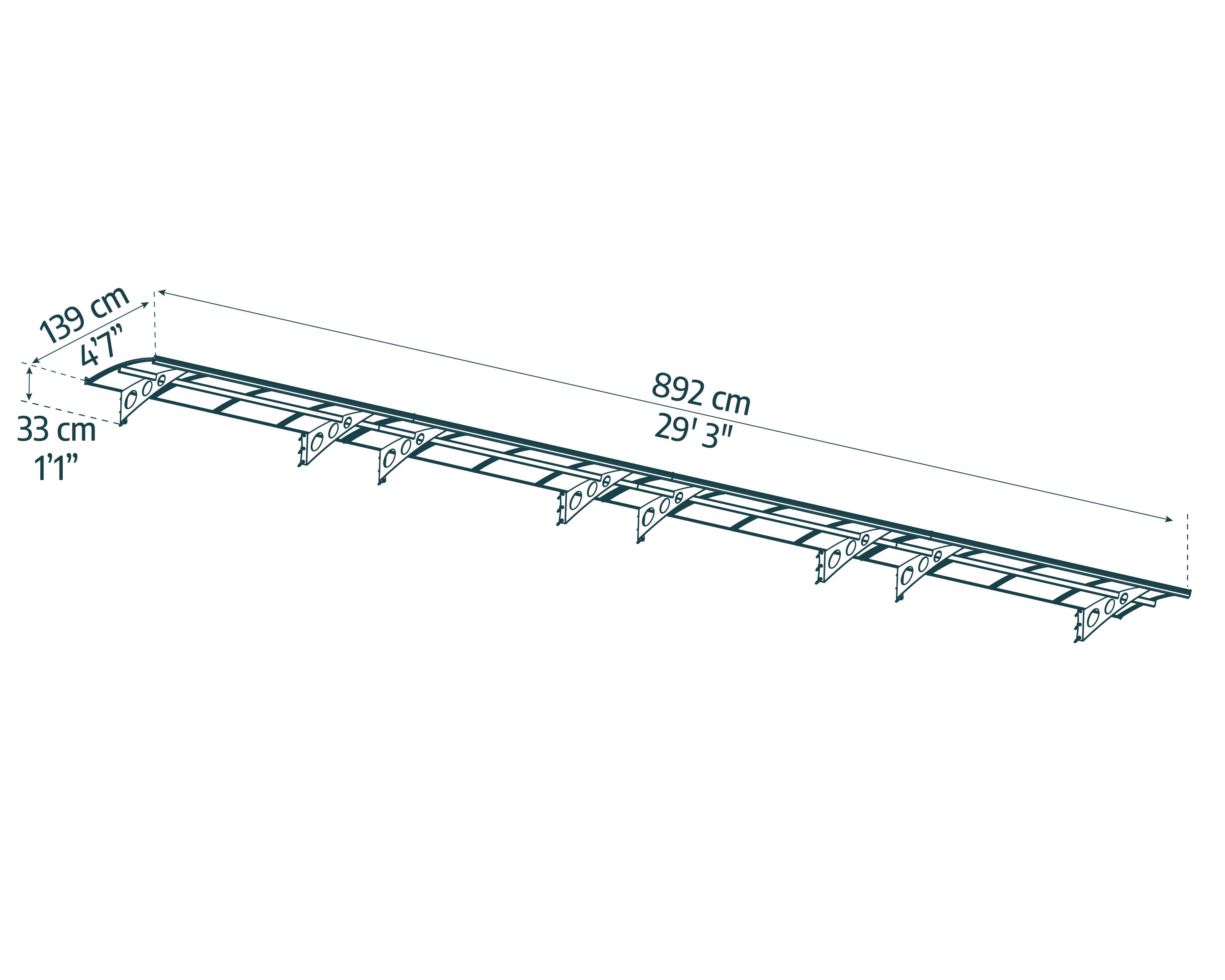CANOPY HERALD 8920 GREY MIST