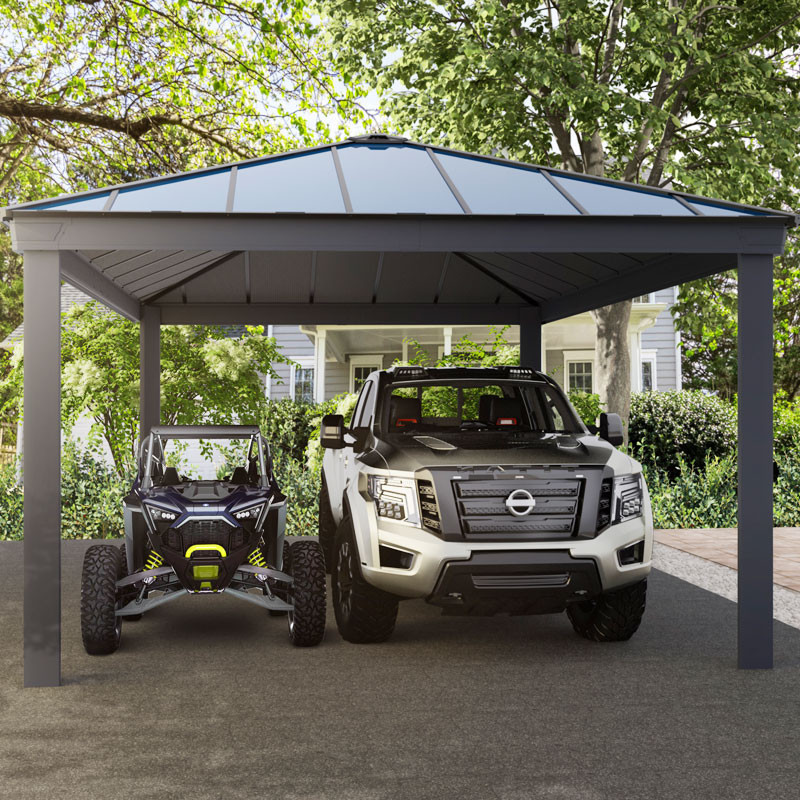 Canopia - Dubbele Carport - Colorado - 544x358x207,5cm (14x20) - Grijs