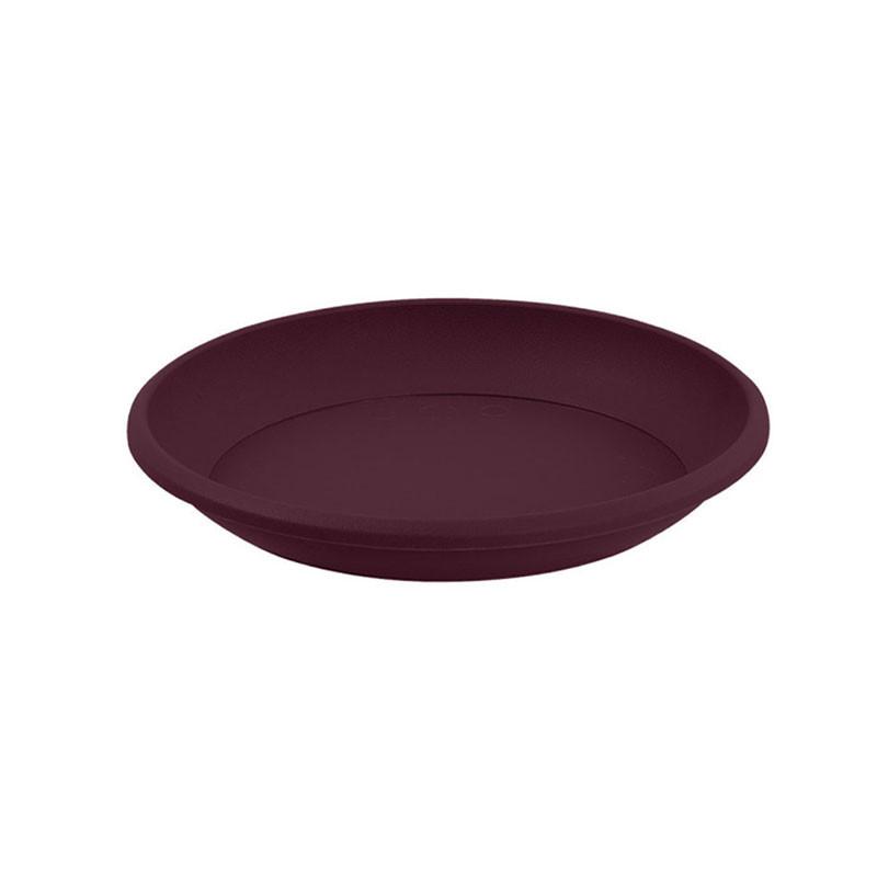 EDA - Piattino rotondo Osaka 15cm per vaso 20cm - Rosso borgogna