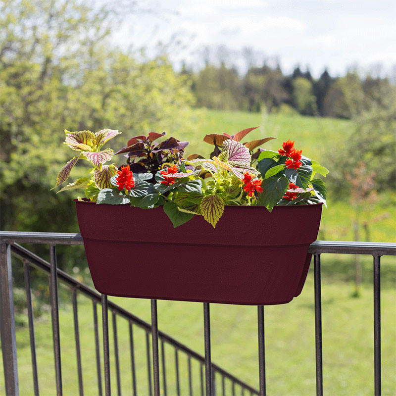 013586R.BO JARDINIÈRE CAVALIÈRE OSAKA 56X30.1X20.6CM 19.5L ROUGE BO