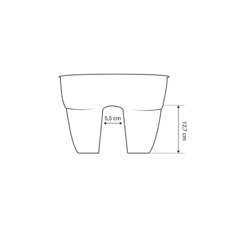 013586V.LA JARDINIÈRE CAVALIÈRE OSAKA 56X30.1X20.6CM 19.5L VERT LAU