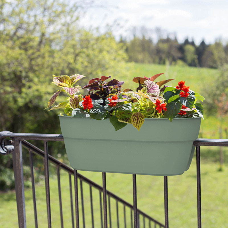 EDA - Reiterblumenkasten Osaka - 19,5L - 20cm - Lorbeergrün