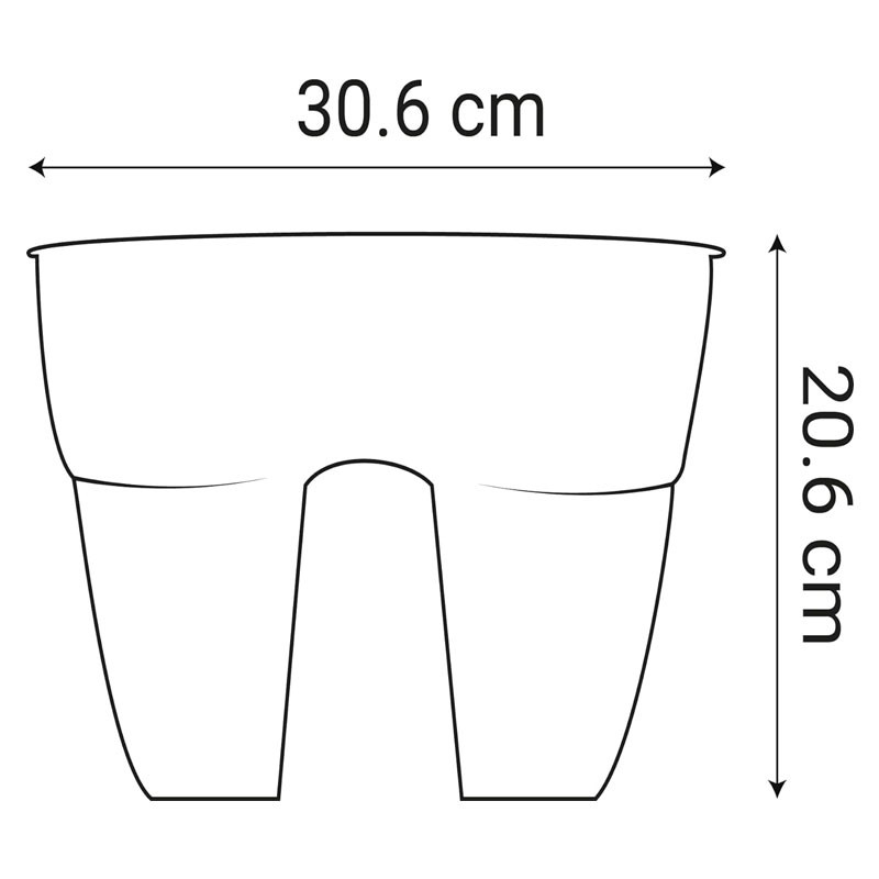 013585V.LA POT CAVALIER OSAKA 30 CM 8L VERT LAURIER