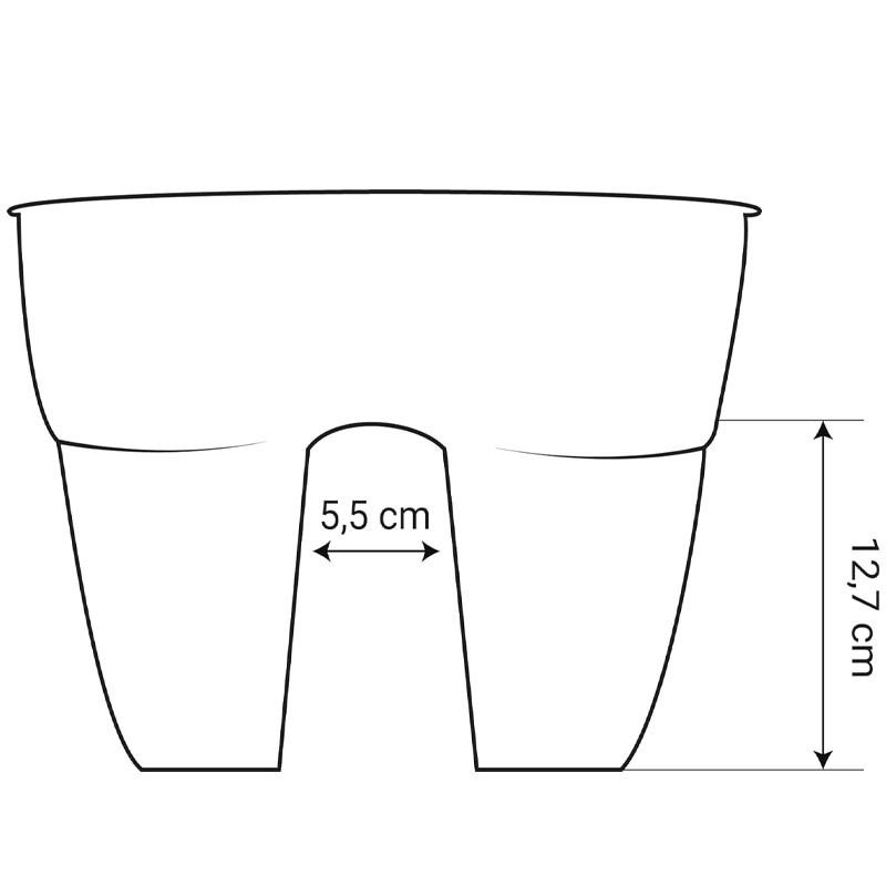 EDA - Vaso Osaka Rider - 8L - 30cm - Antracite