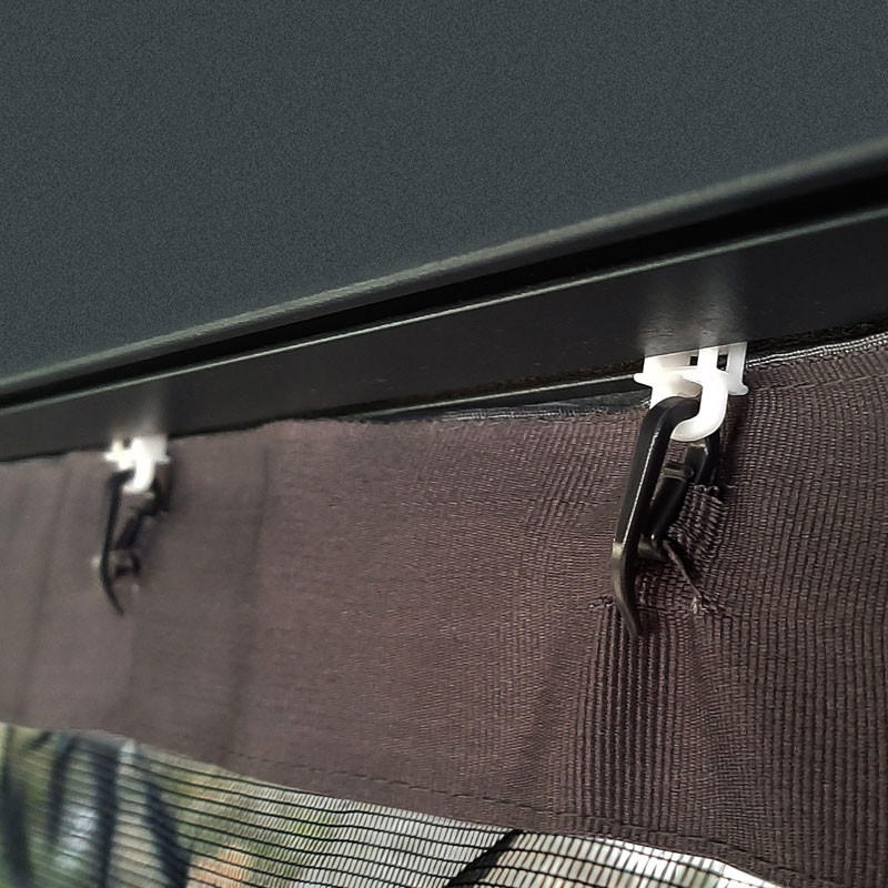 Canopia - Dallas pergola screen - 4 curtains - 466x212cm (14x16) - Grey