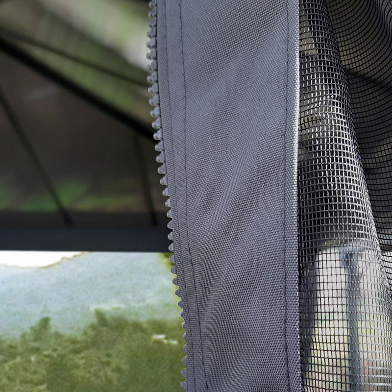 Canopia - Insectenhor voor Dallas pergola - 4 gordijnen - 466x212cm (14x16) - Grijs
