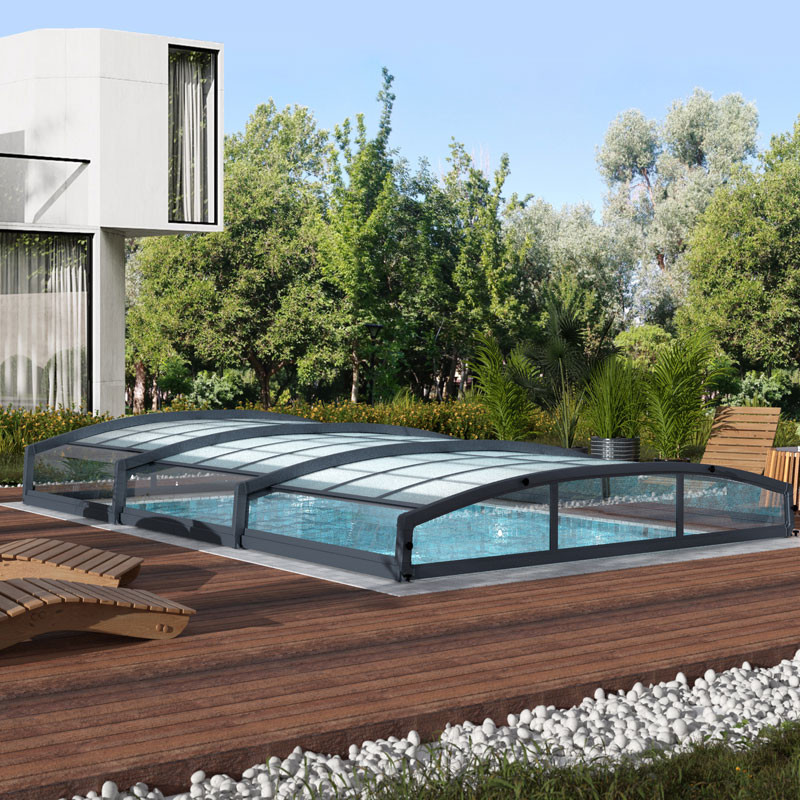Canopia - Abri pour piscine - Majorca - 670 x 457 cm - Gris