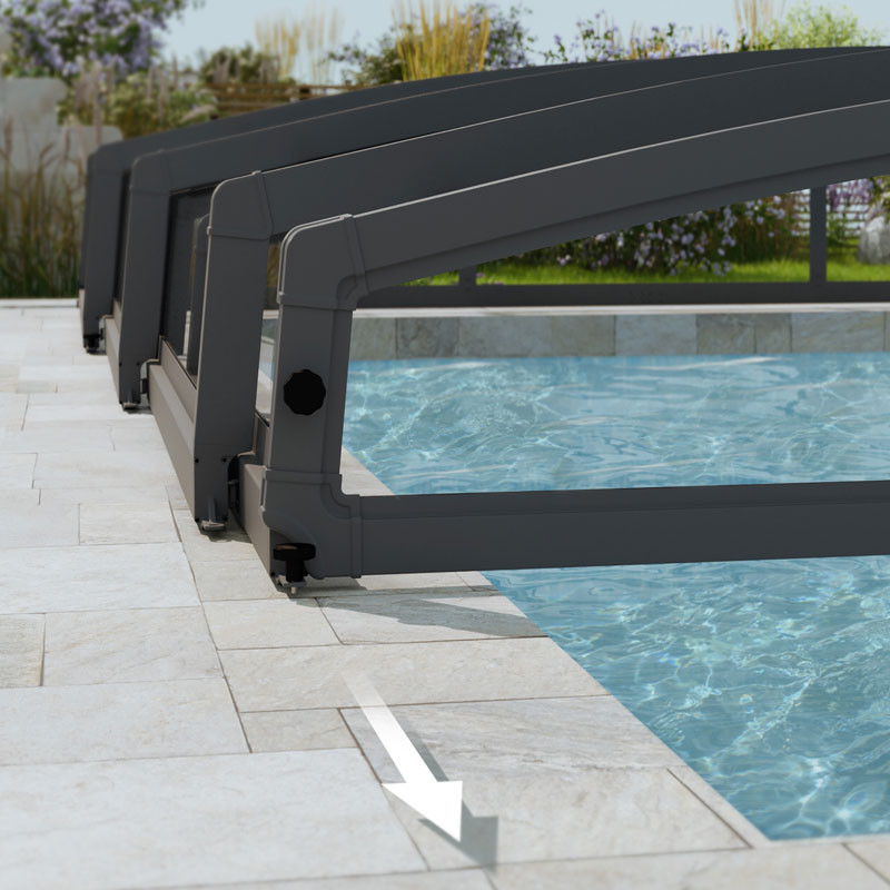 Canopia - Cubierta de piscina - Mallorca - 670 x 457 cm - Gris